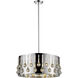Oberon 5 Light 21 inch Chrome Pendant Ceiling Light