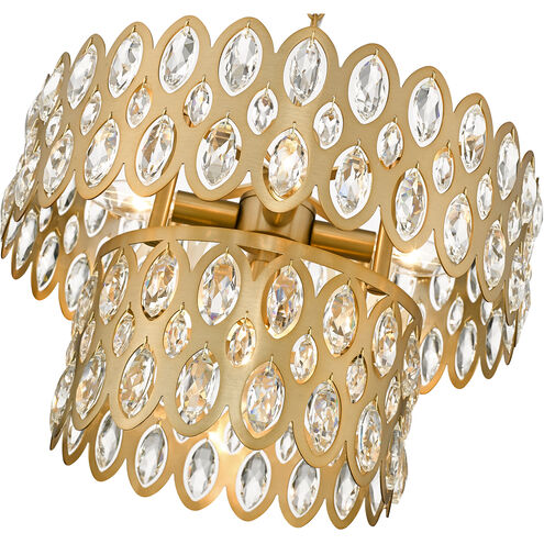Dealey 5 Light 15.75 inch Heirloom Brass Pendant Ceiling Light