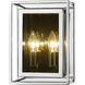 Infinity 2 Light 8.25 inch Chrome Wall Sconce Wall Light