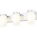 Burk 3 Light 22.5 inch Chrome Bath Vanity Light Wall Light