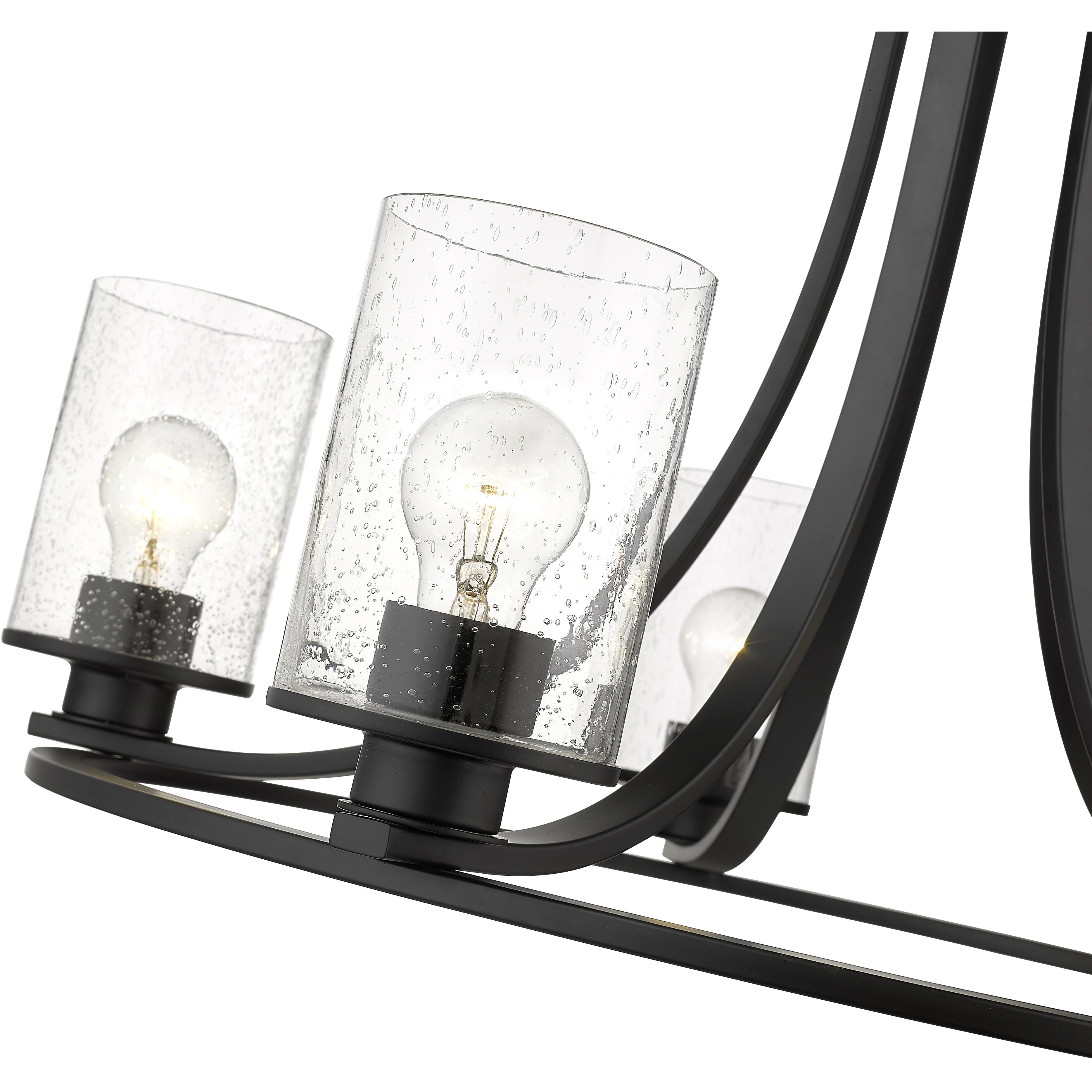 Beckett 5 Light 27 inch Matte Black Chandelier Ceiling Light