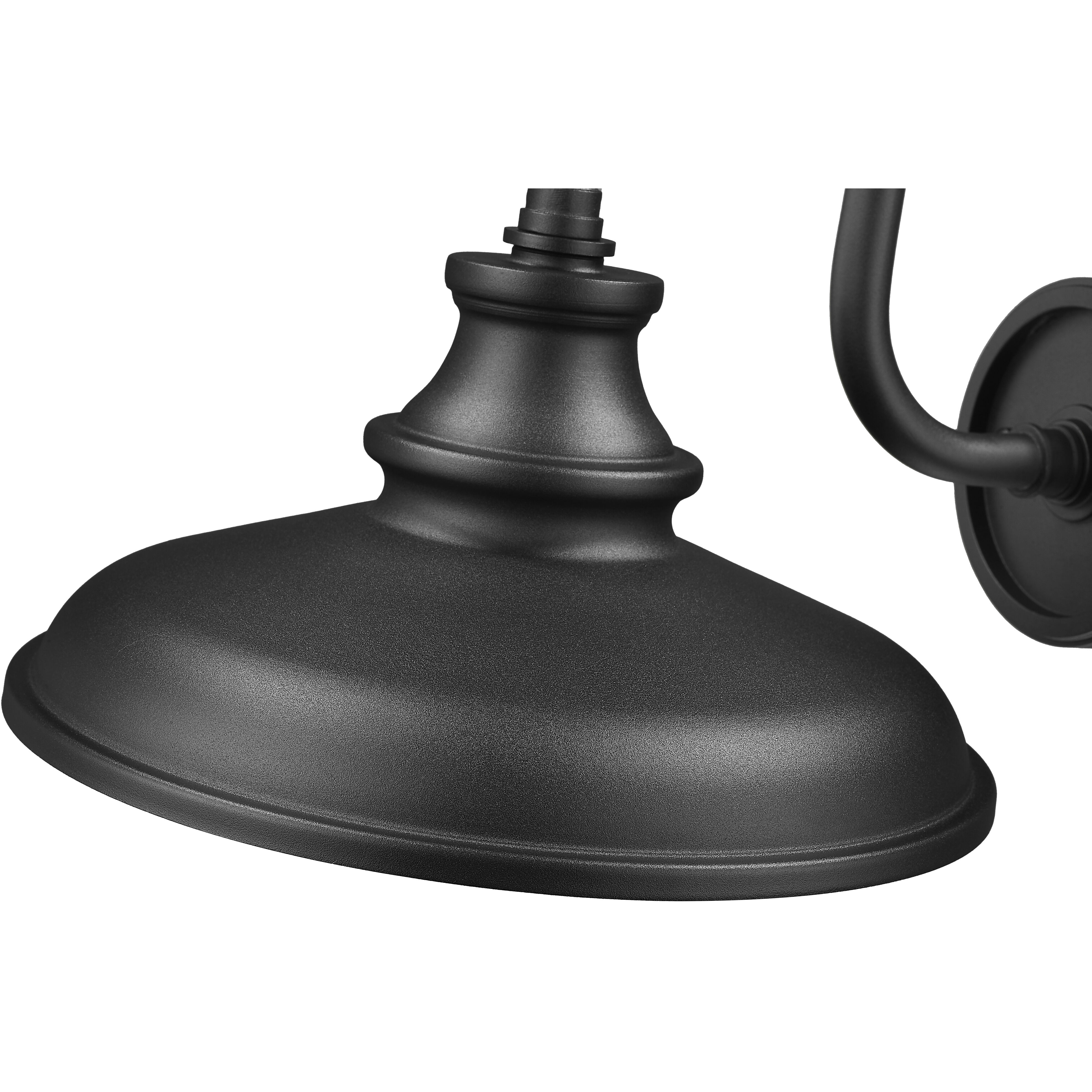 RLM 1 Light 10.25 inch Sand Black Outdoor Wall Light