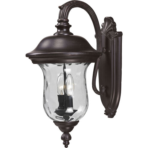 Armstrong 2 Light 19.5 inch Bronze Outdoor Wall Light
