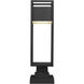 Barwick LED 22.25 inch Black Outdoor Pier Mounted Fixture