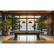 Cordon 4 Light 81.5 inch Heritage Brass Billiard Ceiling Light in Matte Black