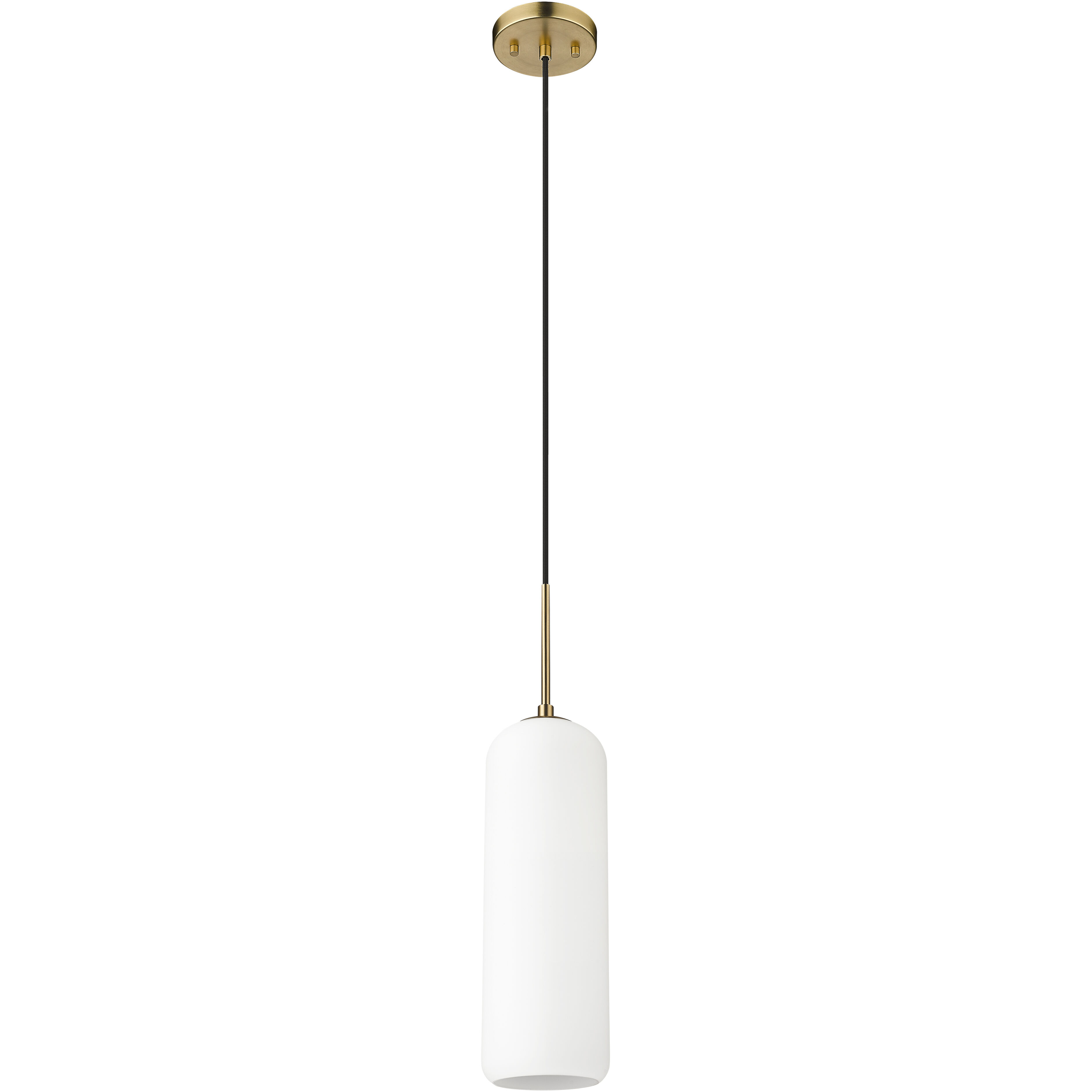 Monty 1 Light 5.25 inch Heritage Brass Pendant Ceiling Light