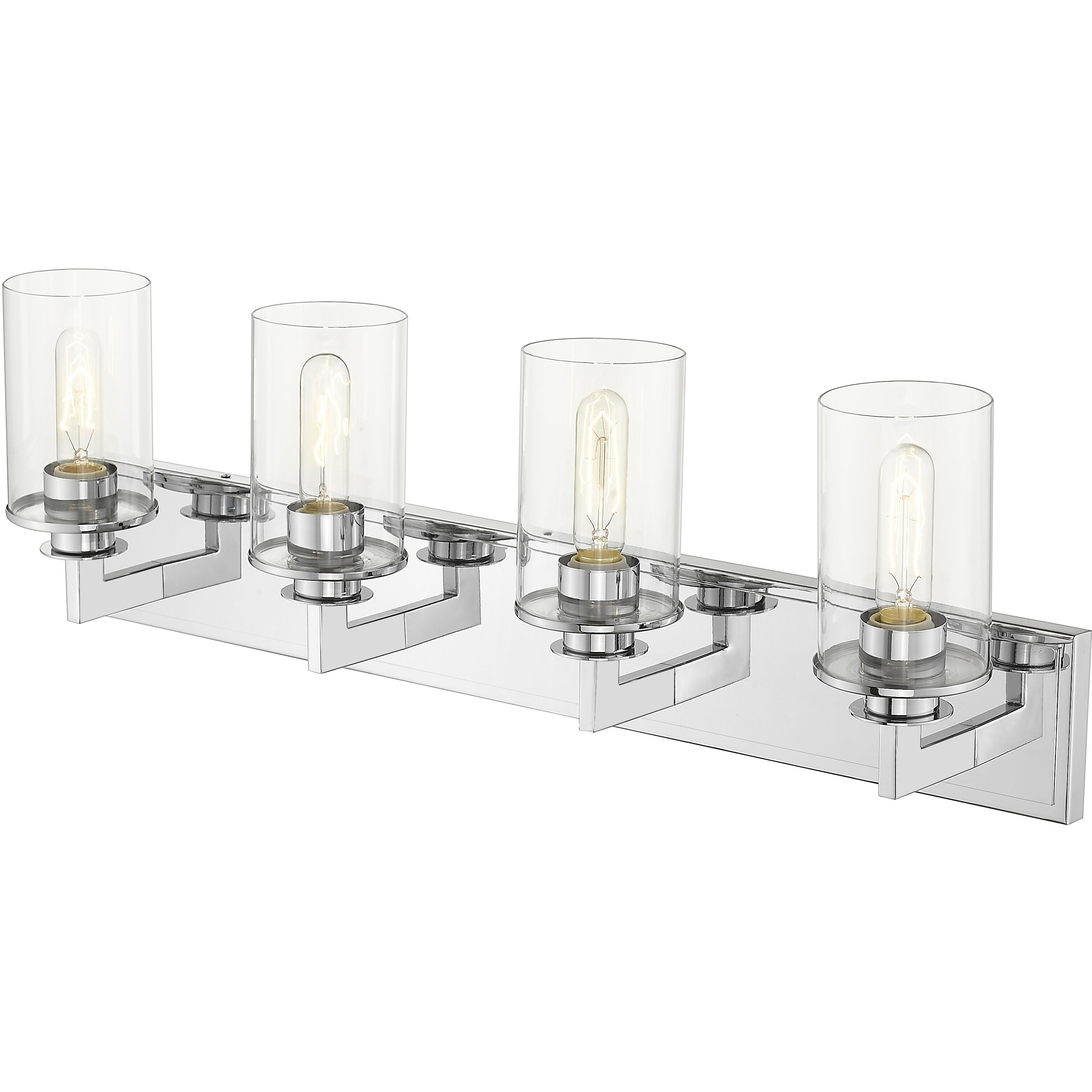 Savannah 4 Light 31.5 inch Chrome Vanity Wall Light