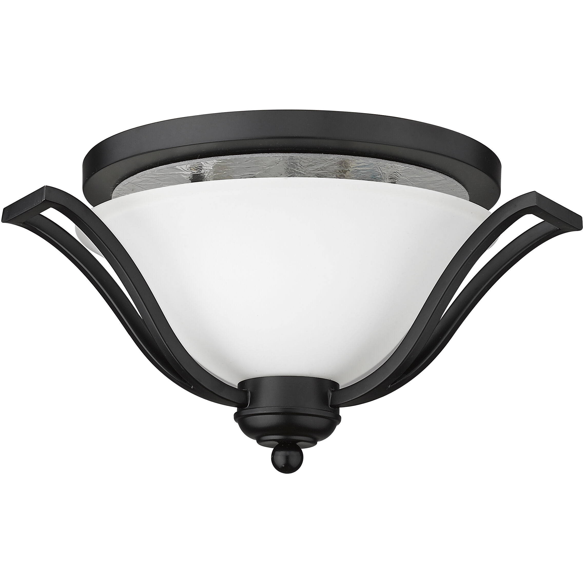 Lagoon 3 Light 18.5 inch Matte Black Flush Mount Ceiling Light