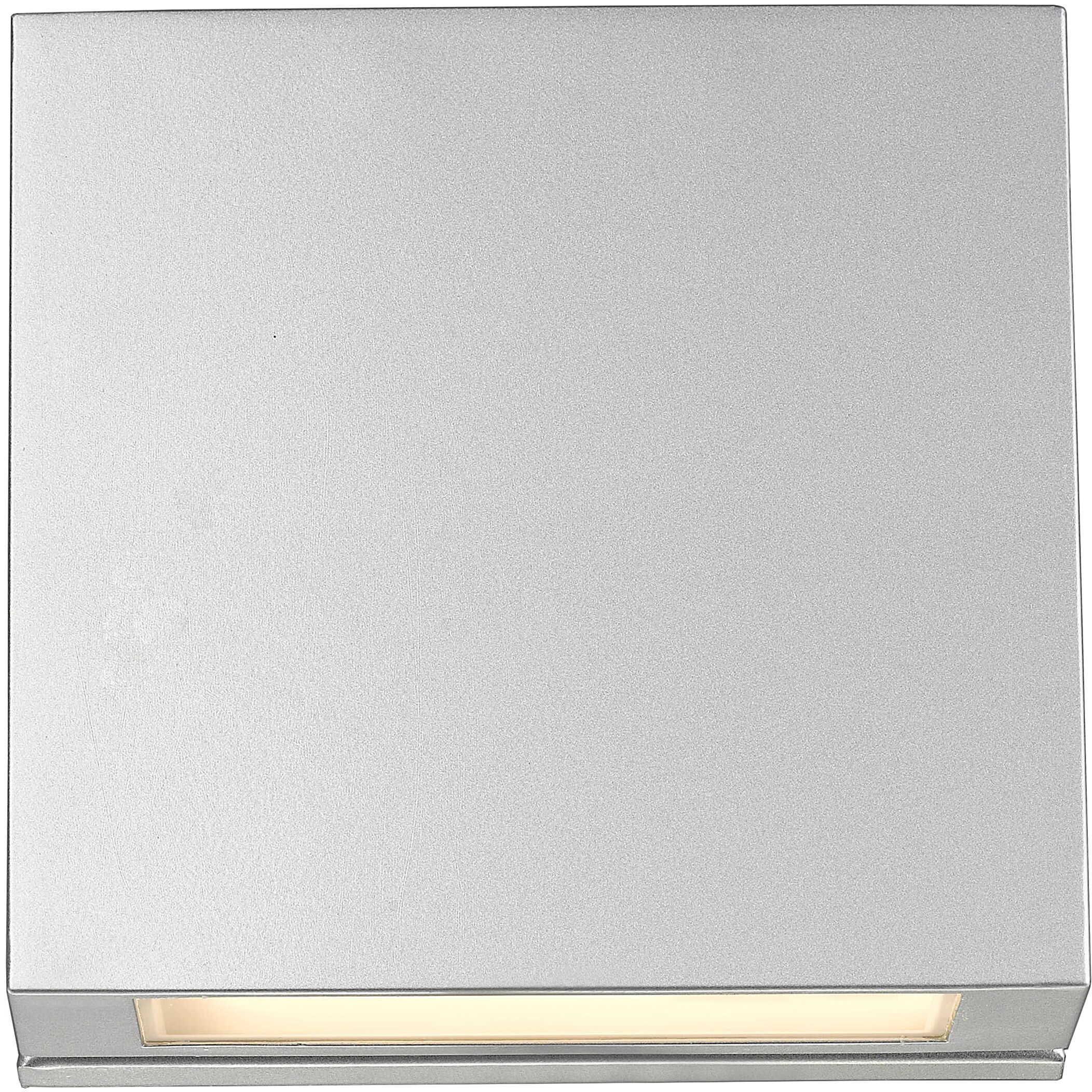 Quadrate LED 11.25 inch Silver Outdoor Wall Light