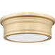 Bentley LED 12 inch Modern Gold Flush Mount Ceiling Light