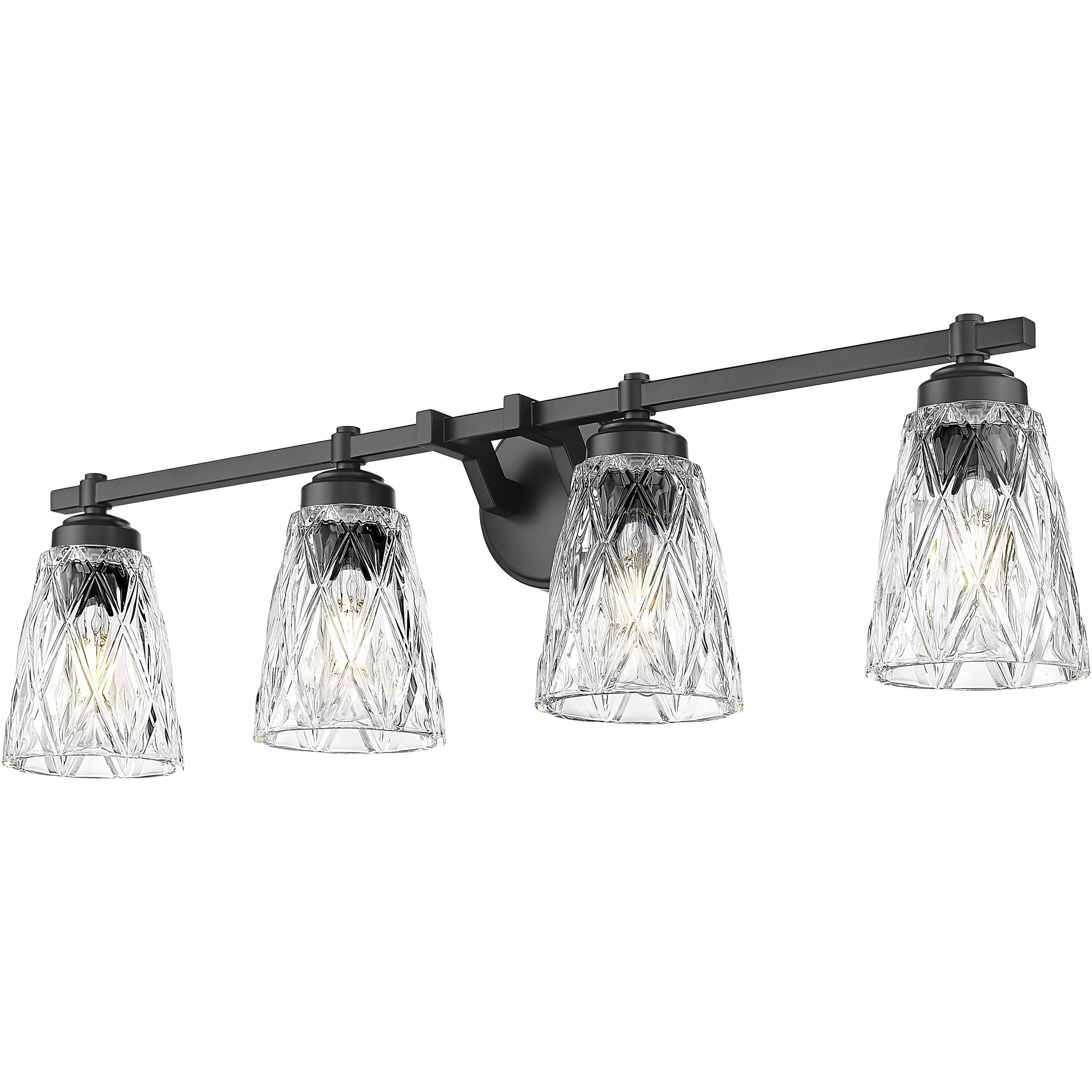 Andree Vanity Wall Light in Matte Black