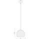 Chloe 1 Light 10 inch Matte Black Pendant Ceiling Light