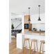 Melange 1 Light 8.25 inch Matte Black Pendant Ceiling Light in Matte Black Steel