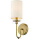 Ella 1 Light 5 inch Rubbed Brass Wall Sconce Wall Light