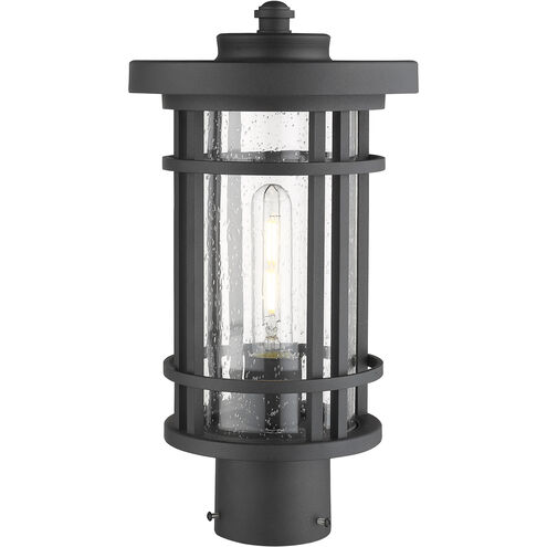 Jordan 1 Light 14.75 inch Black Outdoor Post Mount Fixture