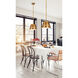 Katie 1 Light 12 inch Rubbed Brass Pendant Ceiling Light