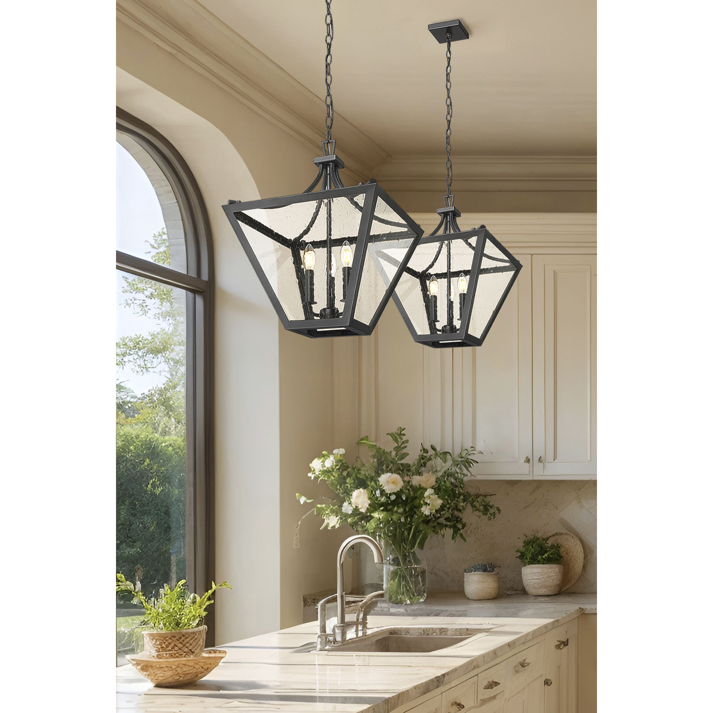 Montalcino 3 Light 16 inch Iron Ore Chandelier Ceiling Light