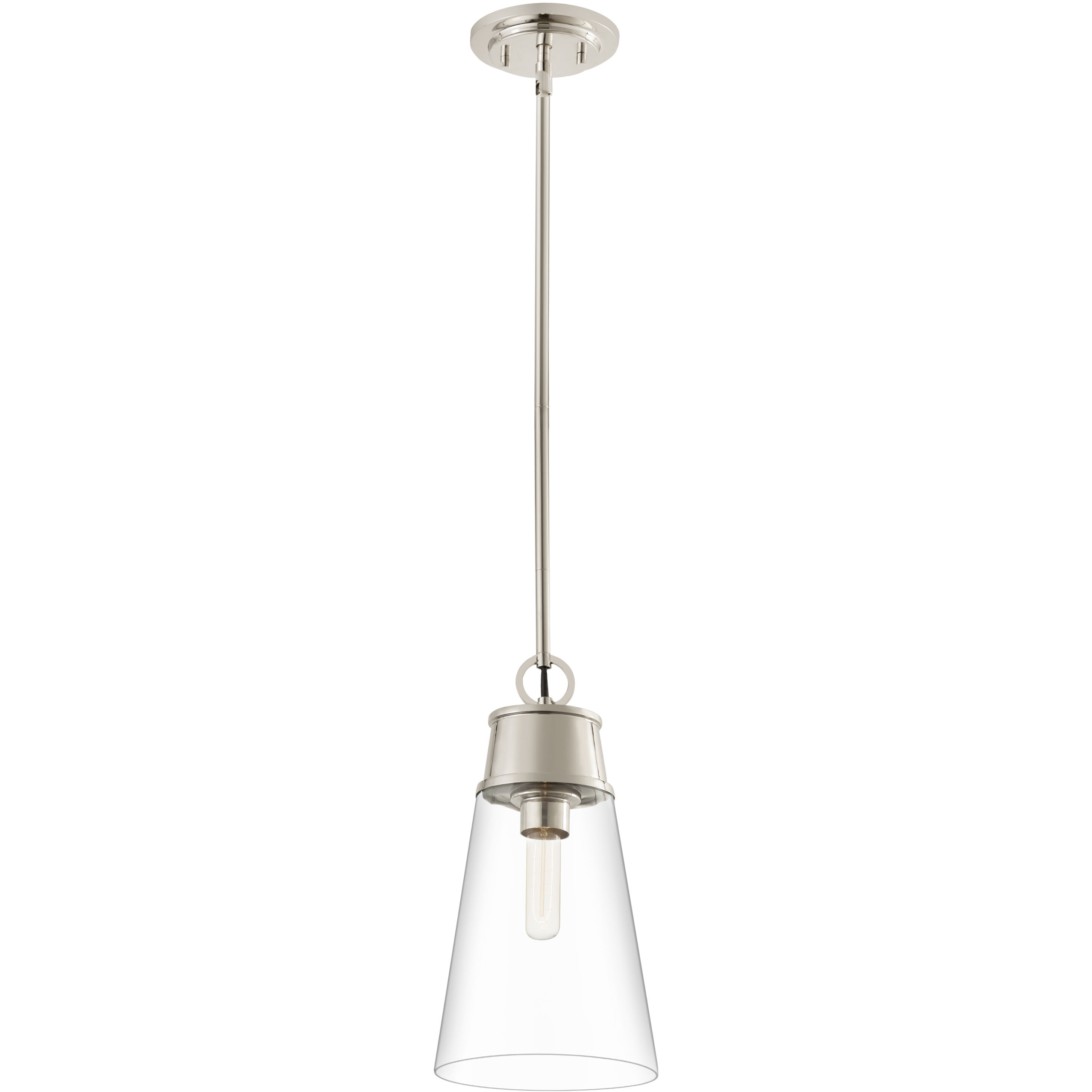 Wentworth 1 Light 7.5 inch Polished Nickel Pendant Ceiling Light