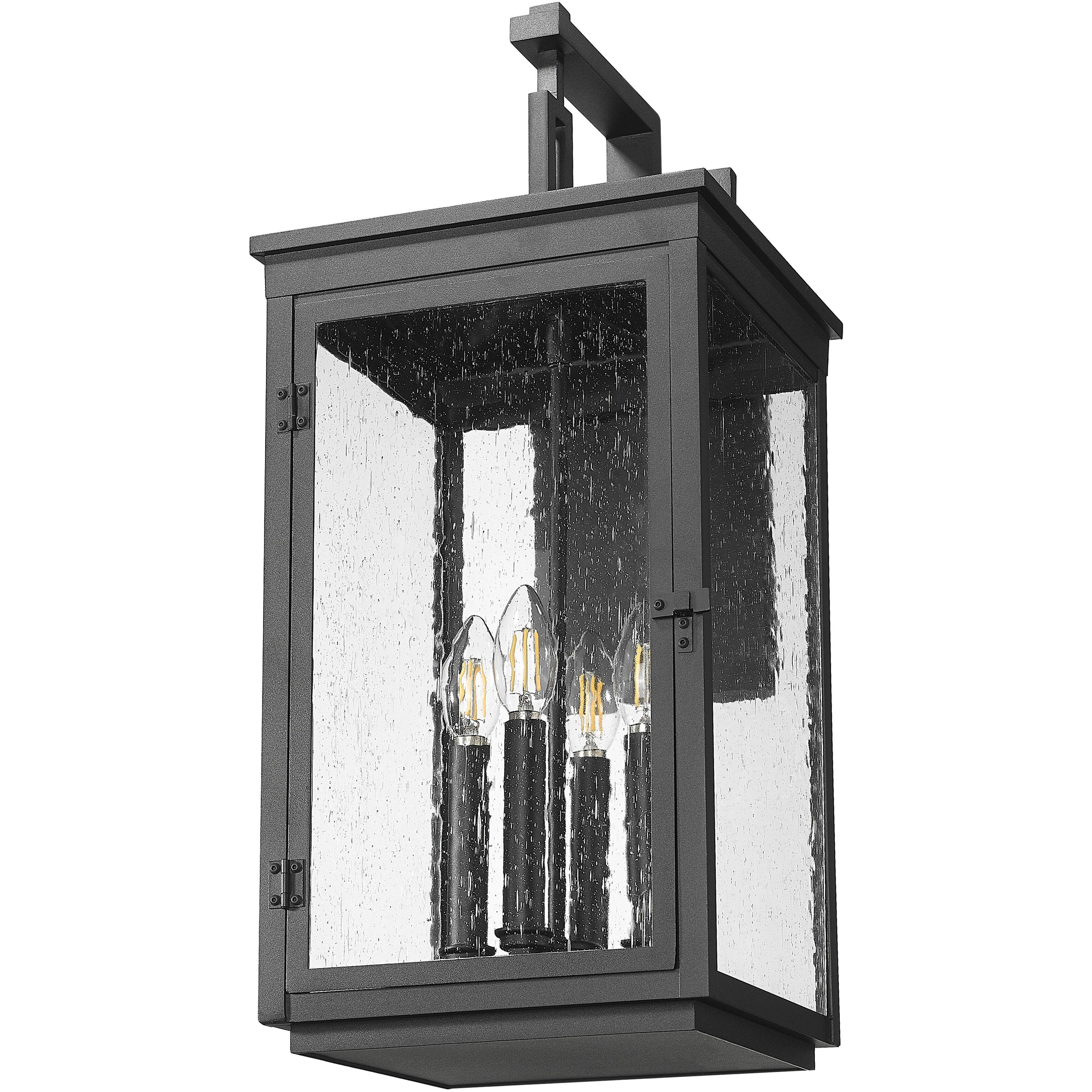 Hartwell 4 Light 23.75 inch Sand Black Outdoor Wall Light