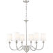 Katerina 6 Light 32 inch Brushed Nickel Chandelier Ceiling Light