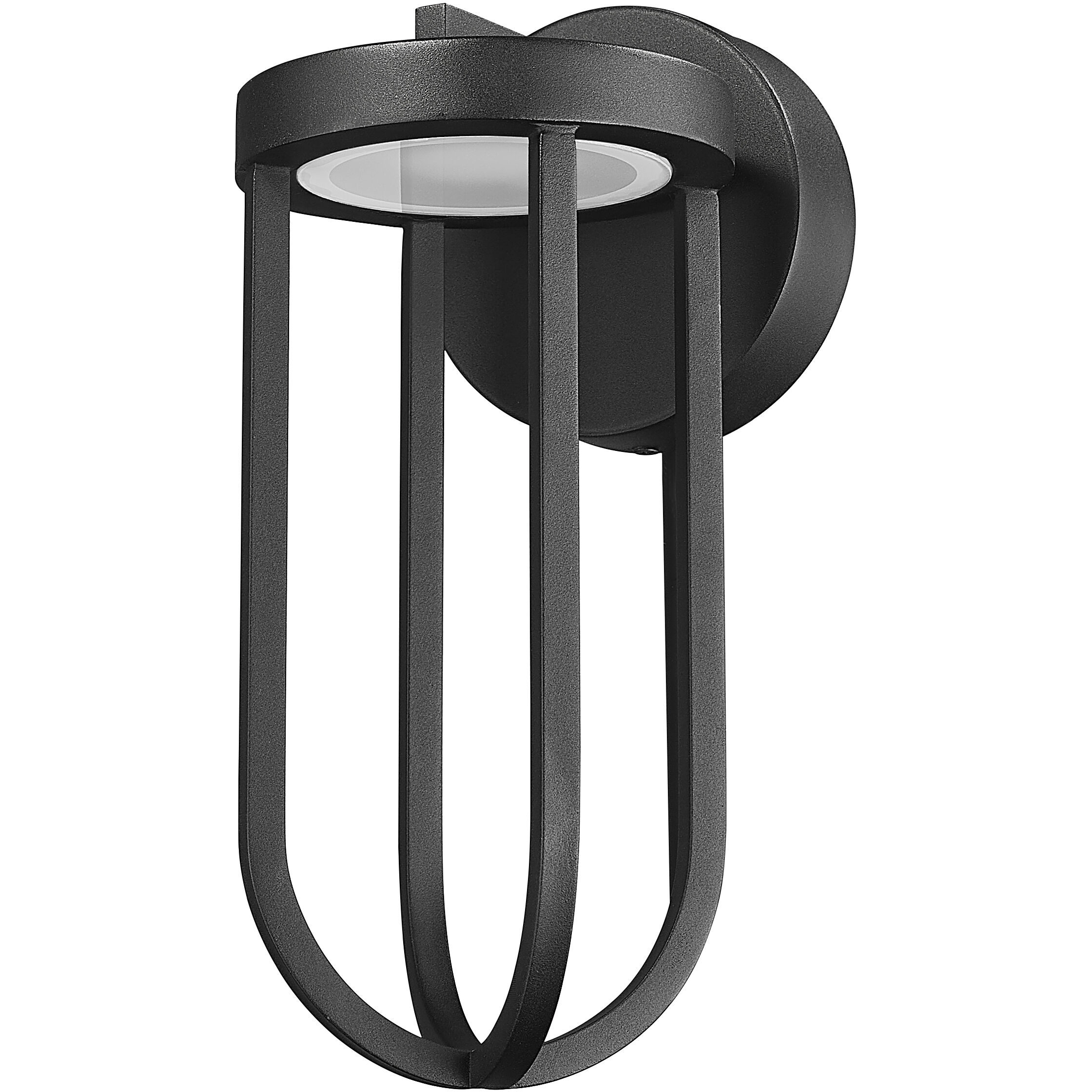 Leland LED 12.5 inch Sand Black Outdoor Wall Light