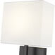 Saxon 1 Light 7 inch Matte Black Wall Sconce Wall Light