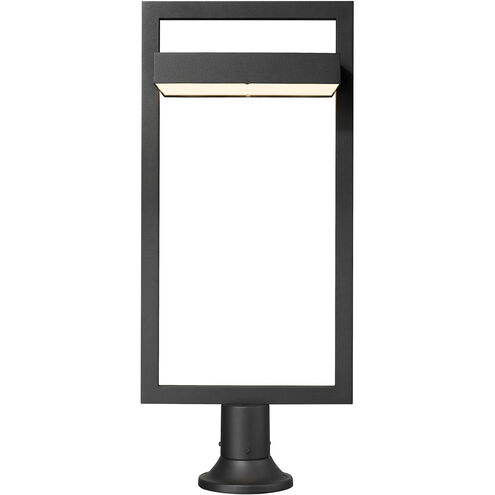 Luttrel LED 33 inch Black Outdoor Pier Mounted Fixture
