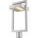 Luttrel LED 21.63 inch Silver Outdoor Post Mount Fixture