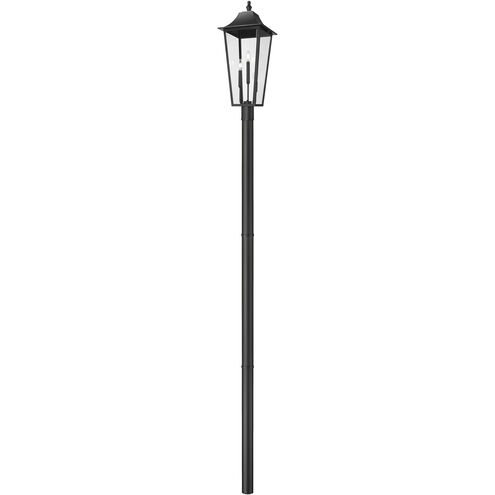 Gannon 3 Light 125.5 inch Black Outdoor Post Mounted Fixture in G9