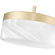 Renaud Pendant Ceiling Light in Modern Gold
