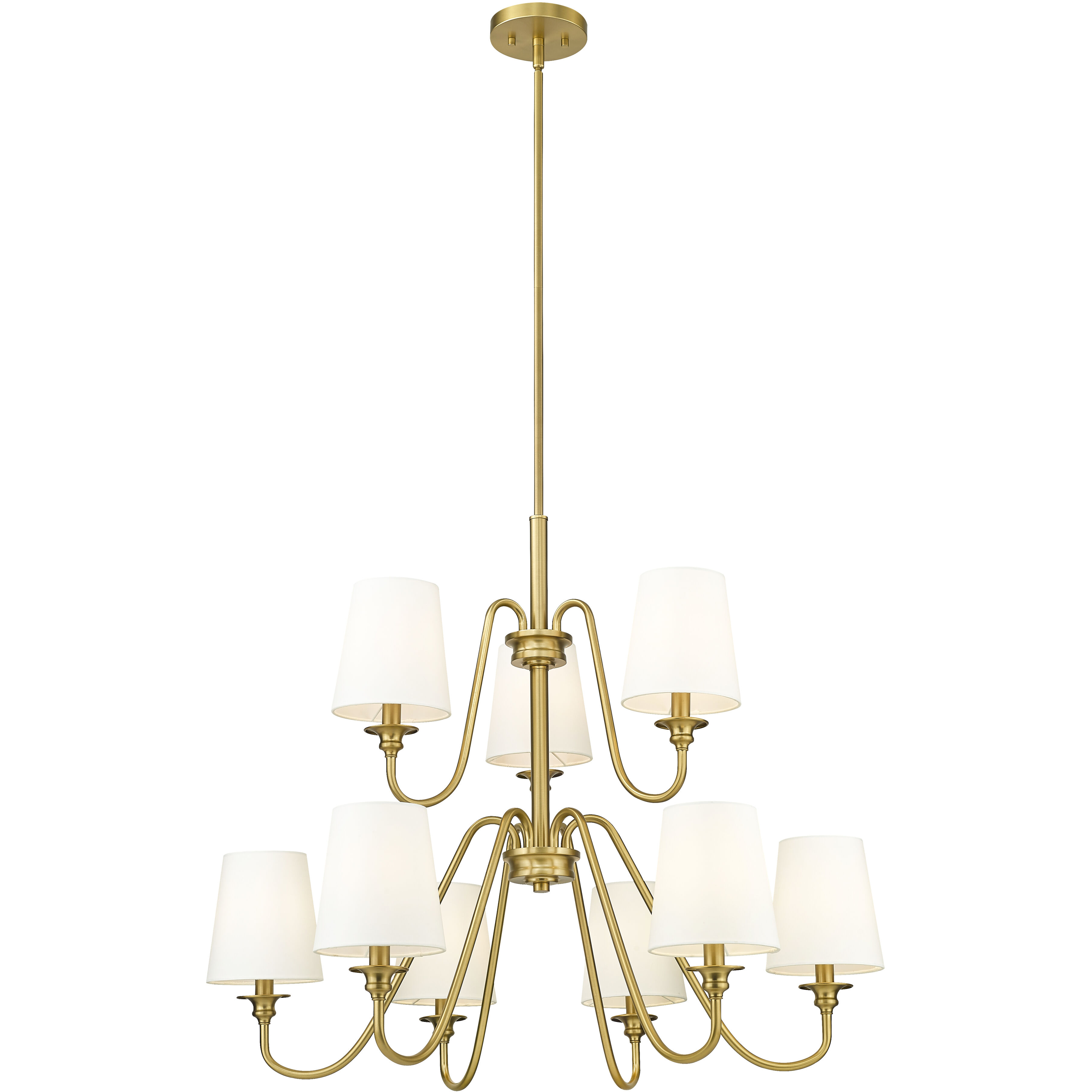 Gianna 9 Light 32 inch Modern Gold Chandelier Ceiling Light