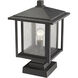 Aspen 1 Light 17.5 inch Oil Rubbed Bronze Outdoor Pier Mounted Fixture