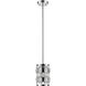 Dealey 1 Light 6.5 inch Chrome Pendant Ceiling Light
