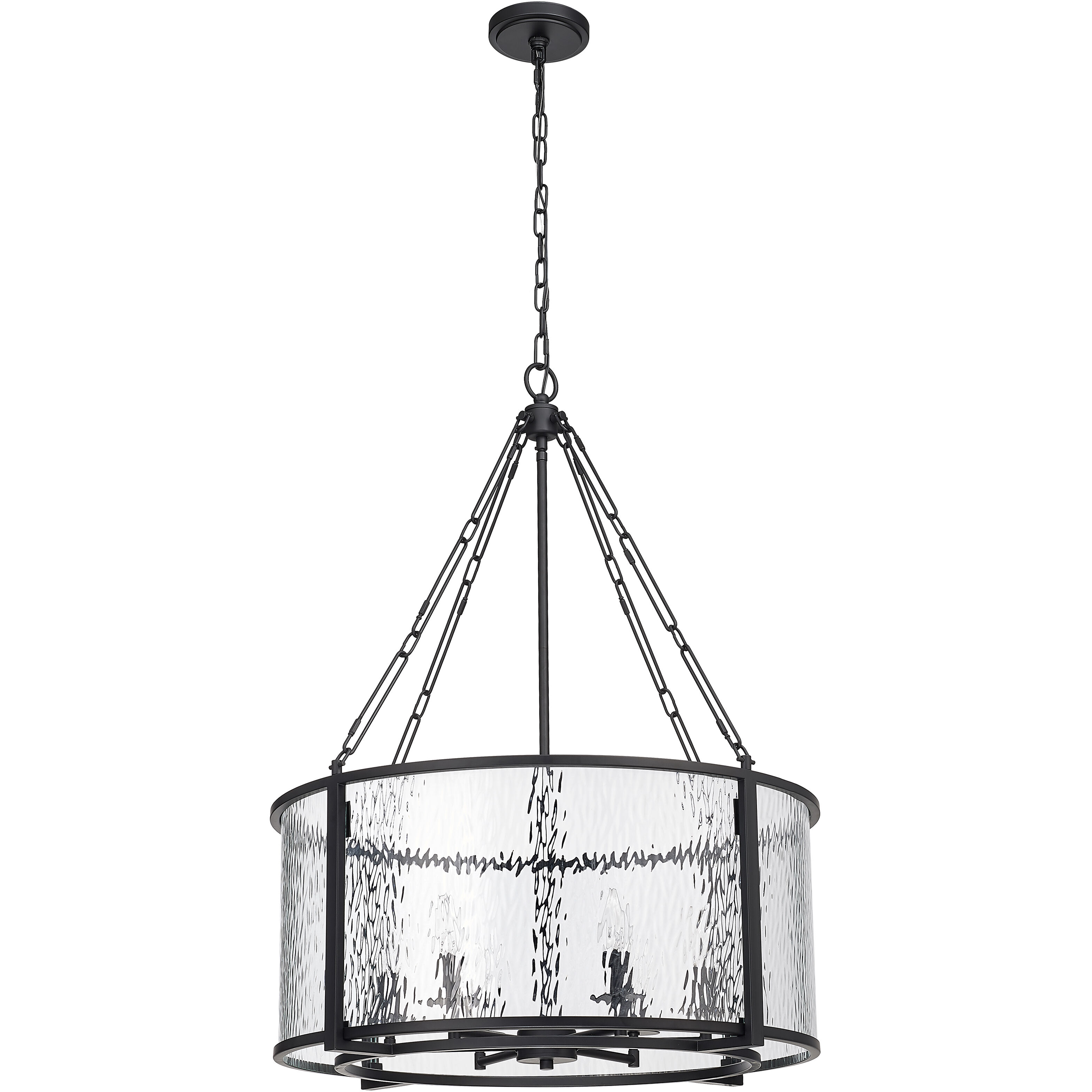 Barrington 6 Light 26 inch Matte Black Chandelier Ceiling Light