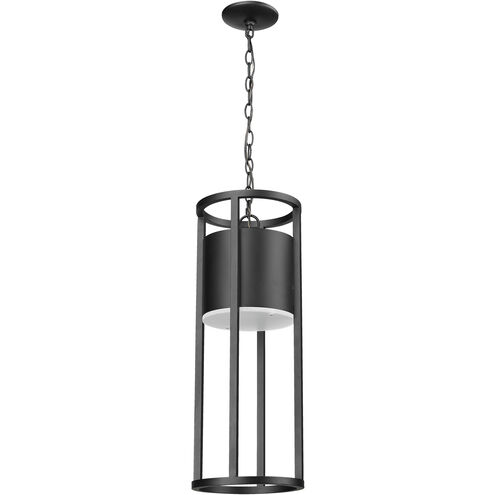 Luca LED 9 inch Black Outdoor Chain Mount Ceiling Fixture