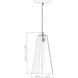 Farrell 1 Light 7.25 inch Modern Gold Pendant Ceiling Light