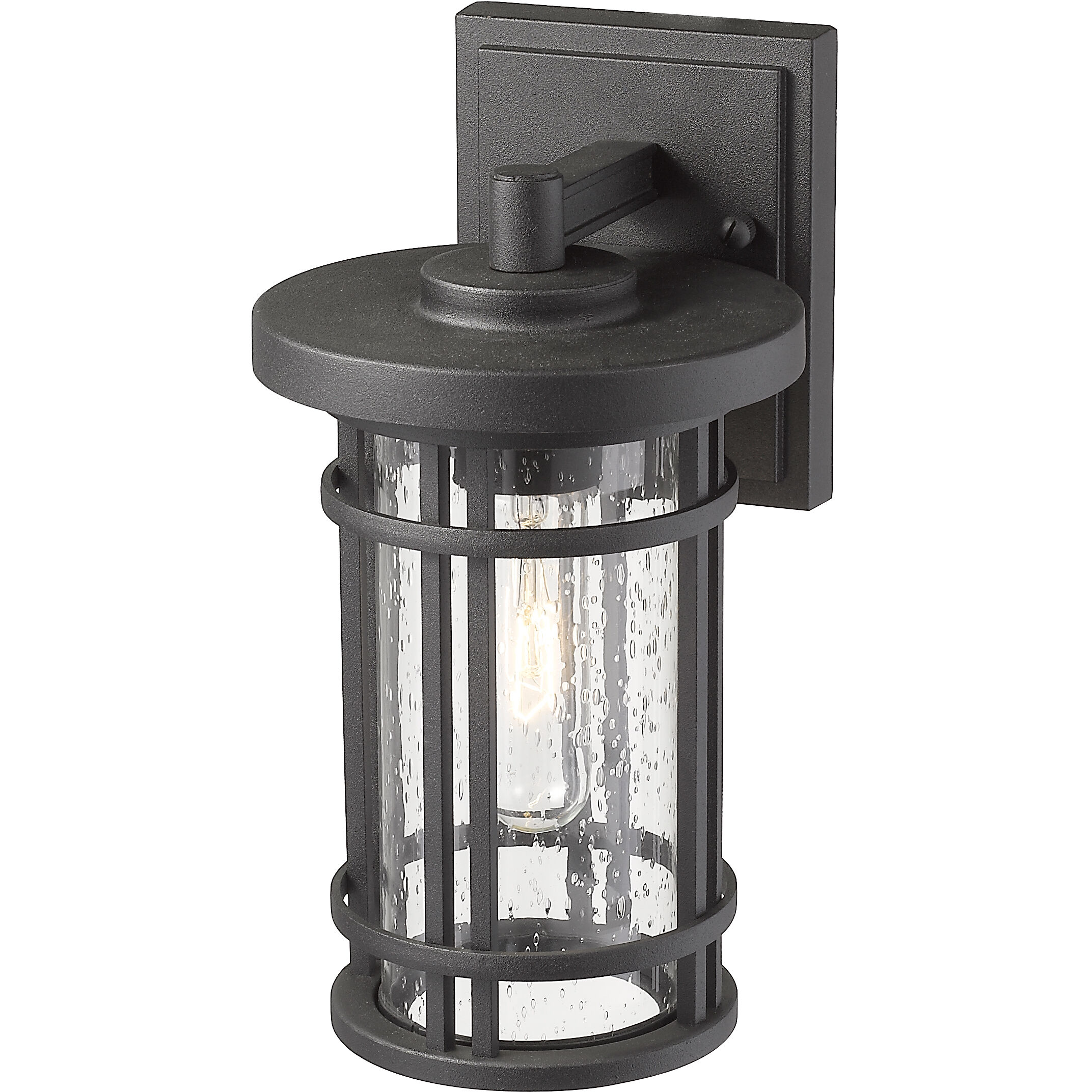 Jordan 1 Light 10.75 inch Black Outdoor Wall Light