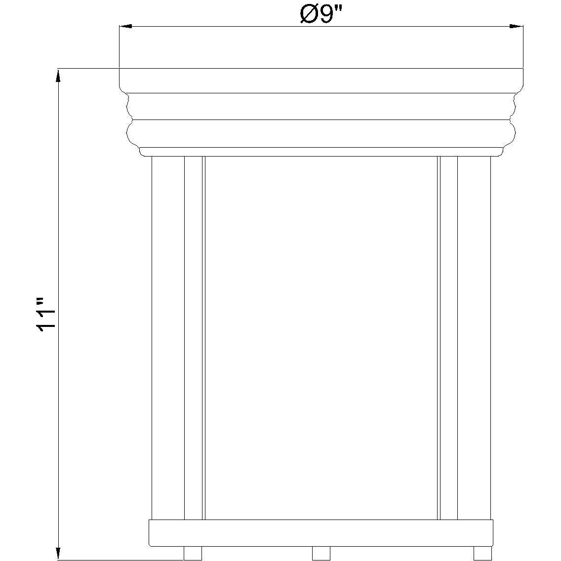 Thayer 1 Light 9.25 inch Brushed Nickel Flush Mount Ceiling Light