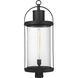 Roundhouse 1 Light 31.25 inch Black Outdoor Post Mount Fixture