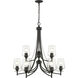 Joliet 9 Light 31 inch Matte Black Chandelier Ceiling Light