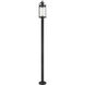 Roundhouse 1 Light 98.5 inch Black Outdoor Post Mounted Fixture in 17.75