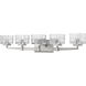 Rubicon 5 Light 36 inch Brushed Nickel Vanity Wall Light in G9