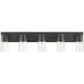 Titus 5 Light 40 inch Matte Black Bath Vanity Light Wall Light