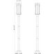 Fortis 2 Light 98.75 inch Sand Black Outdoor Post Mounted Fixture