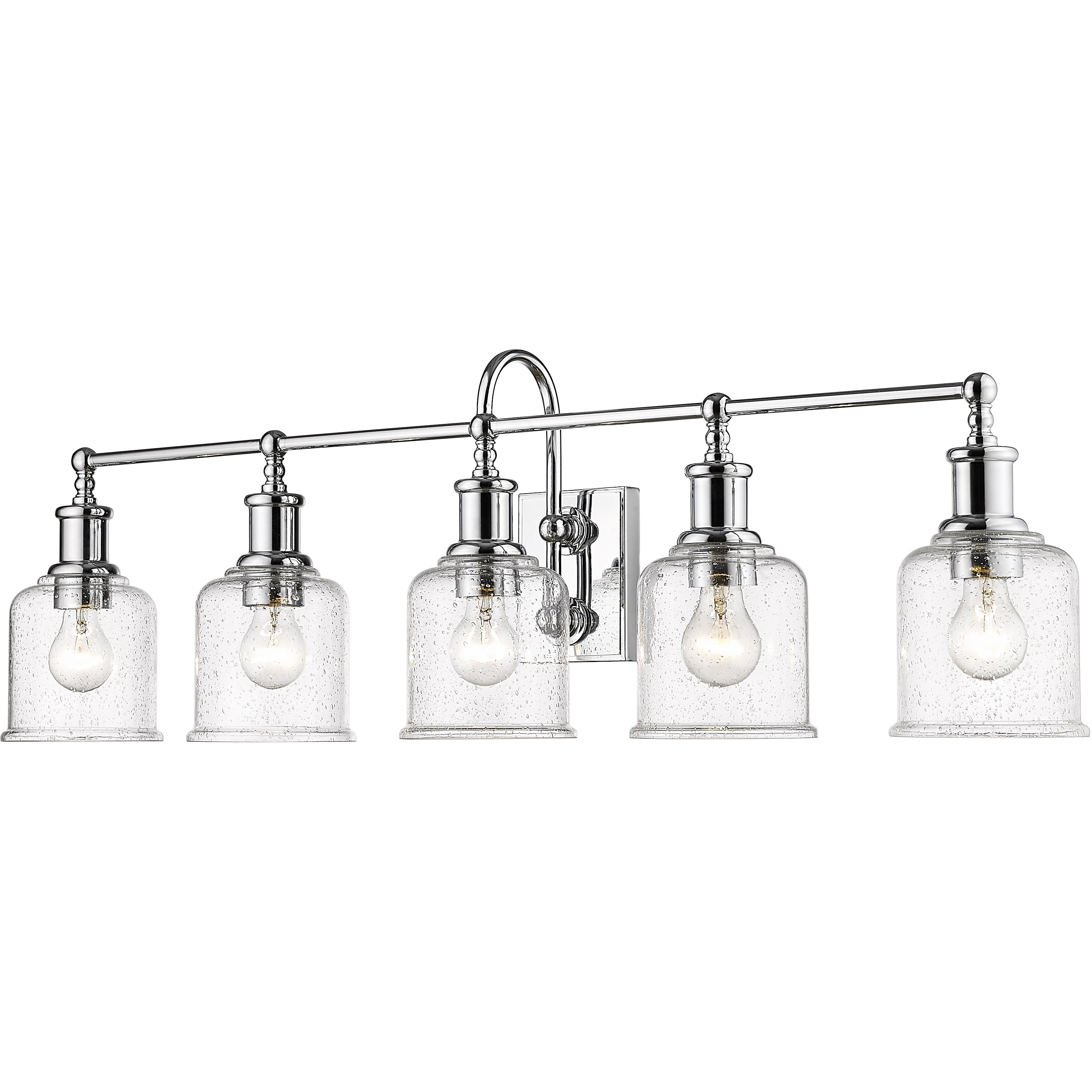Bryant 5 Light 40.5 inch Chrome Vanity Wall Light