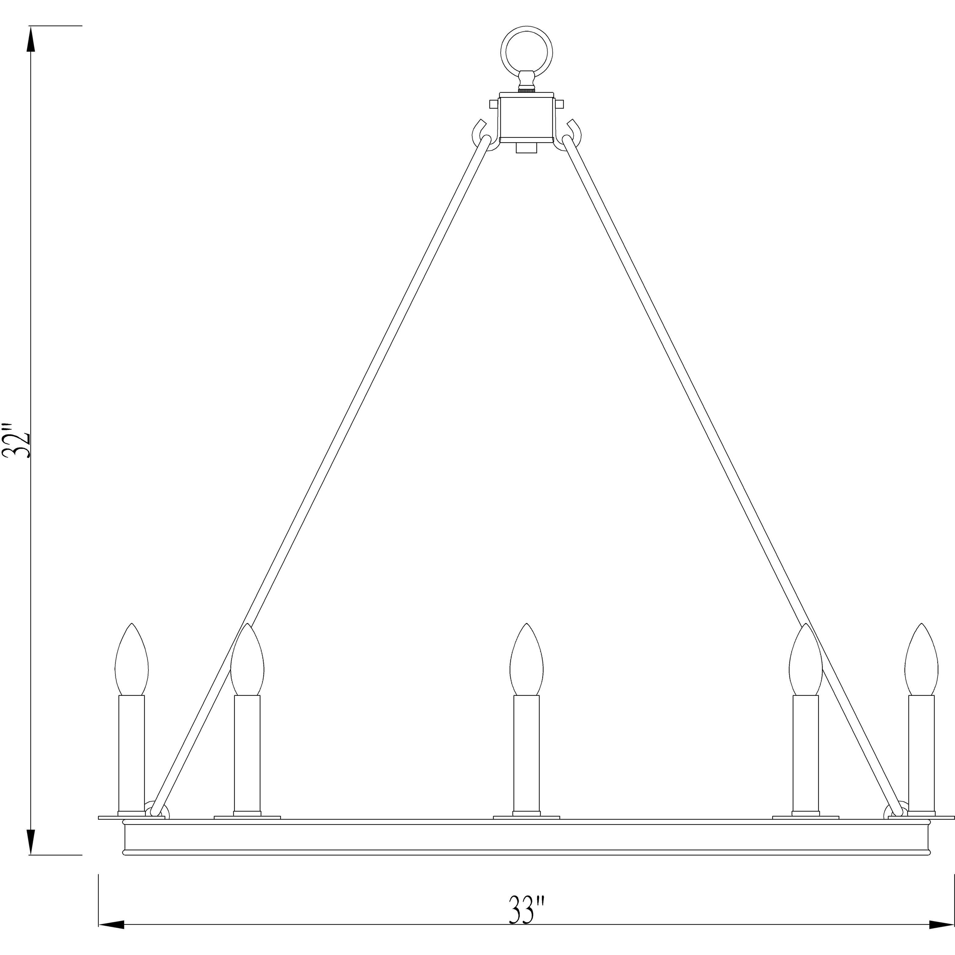 Barclay 8 Light 33 inch Olde Brass Chandelier Ceiling Light