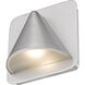 Obelisk LED 6.25 inch Silver Outdoor Wall Light