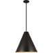 Eaton 1 Light 24 inch Bronze Plate Pendant Ceiling Light