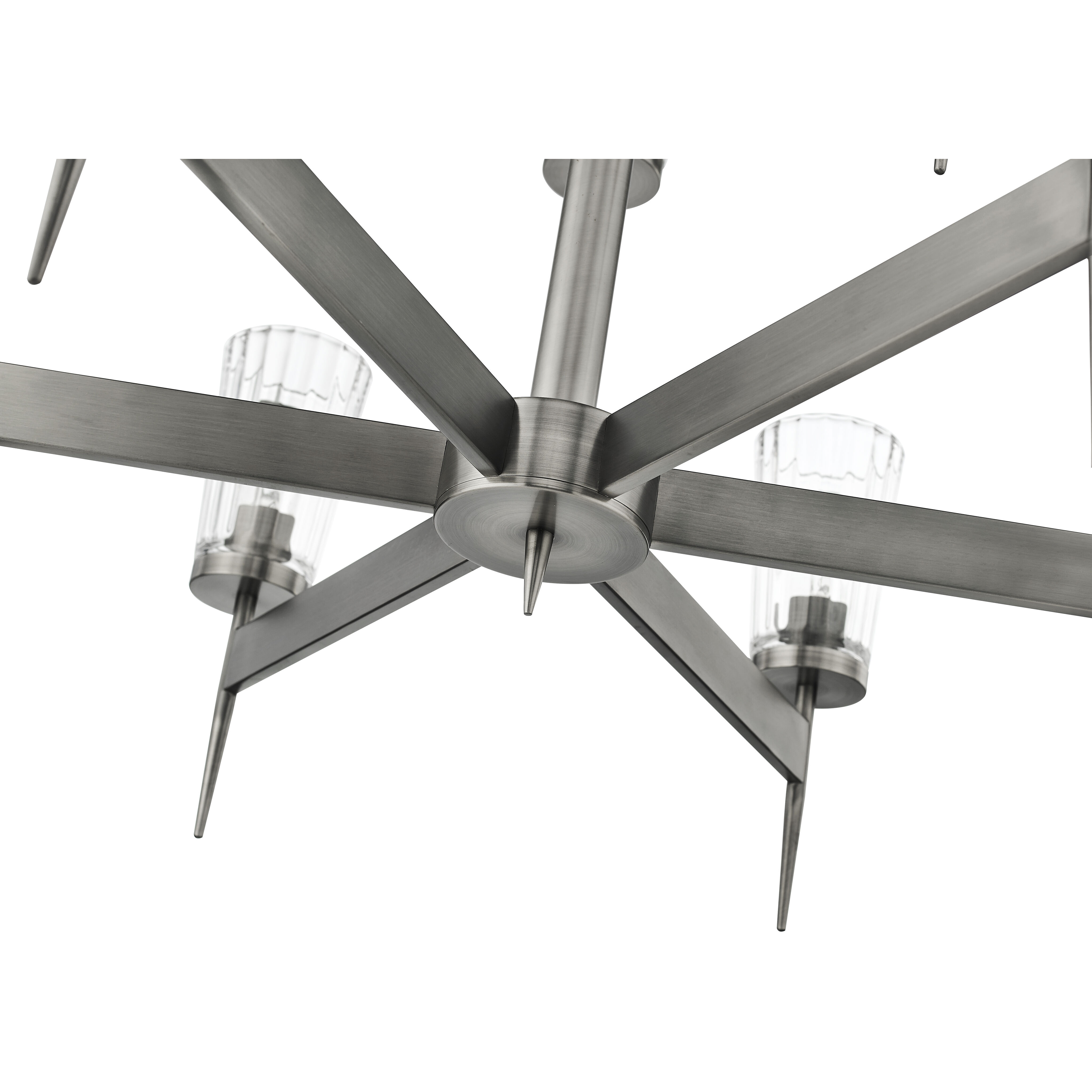 Flair 9 Light 31 inch Antique Nickel Chandelier Ceiling Light in 23