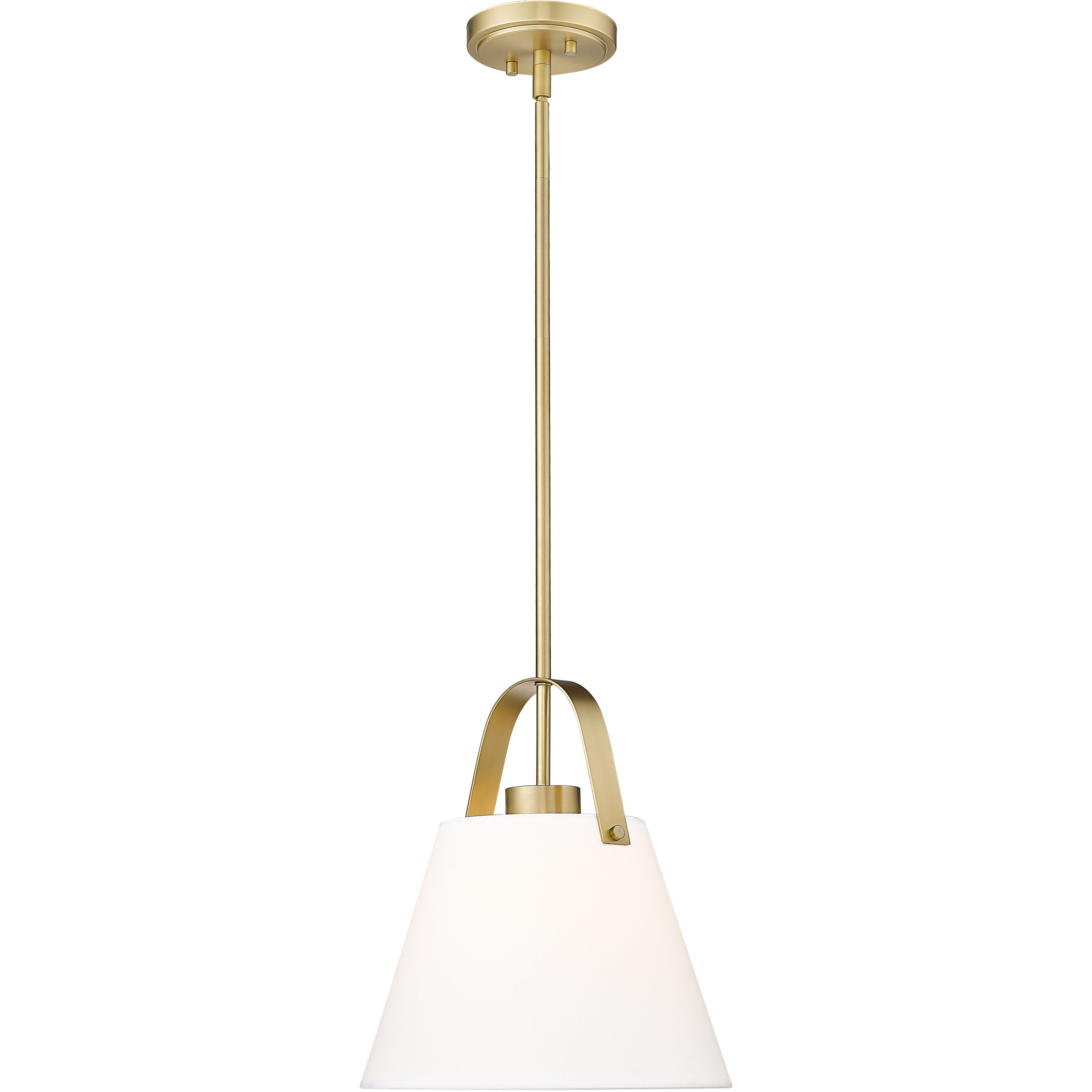 Z-Studio 1 Light 12.5 inch Heritage Brass Pendant Ceiling Light